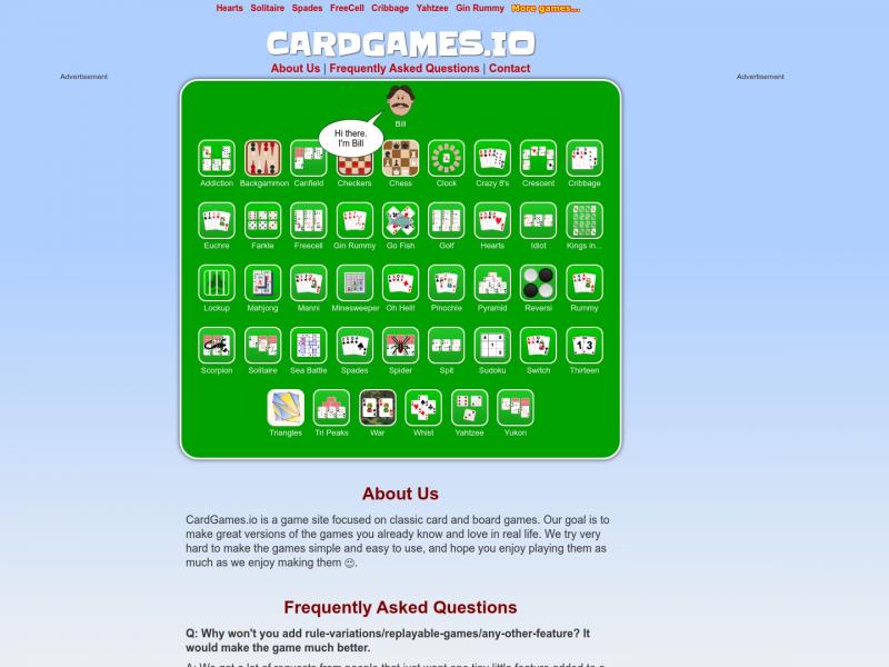【CardGames】玩你最喜欢的所有经典纸牌游戏<b>※</b>2024年04月09日网站截图