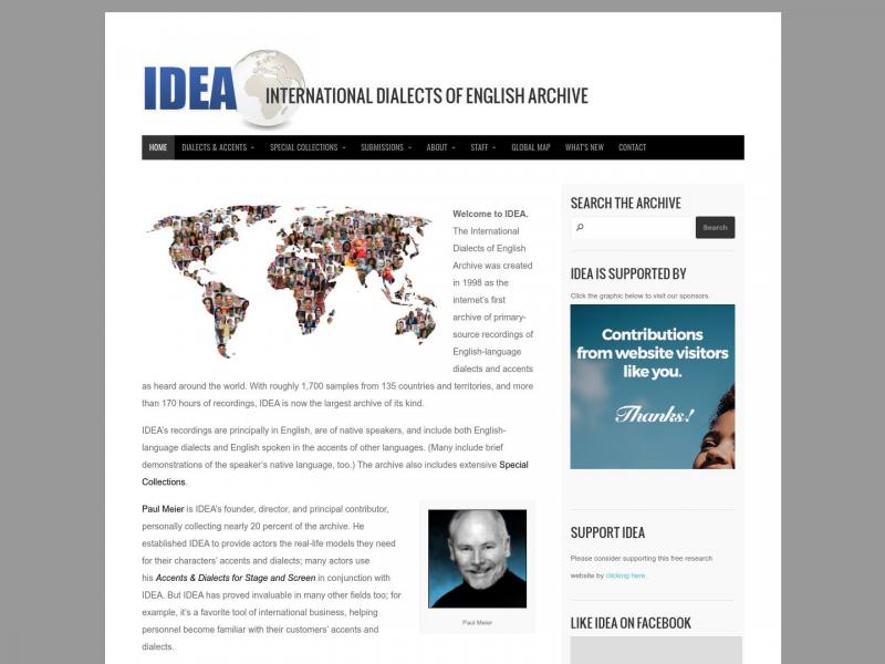 【IDEA】IDEA – 英语档案国际方言<b>※</b>2024年04月09日网站截图