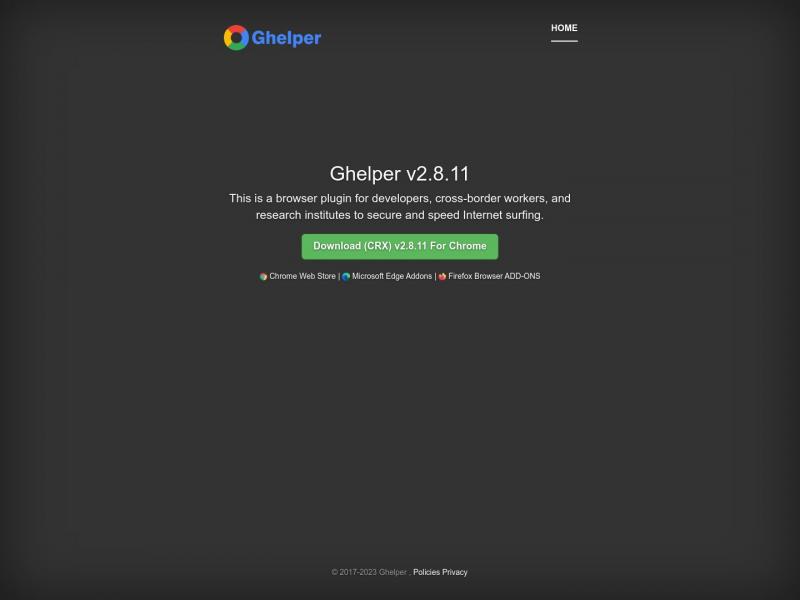 【Ghelper】2023年10月19日网站截图