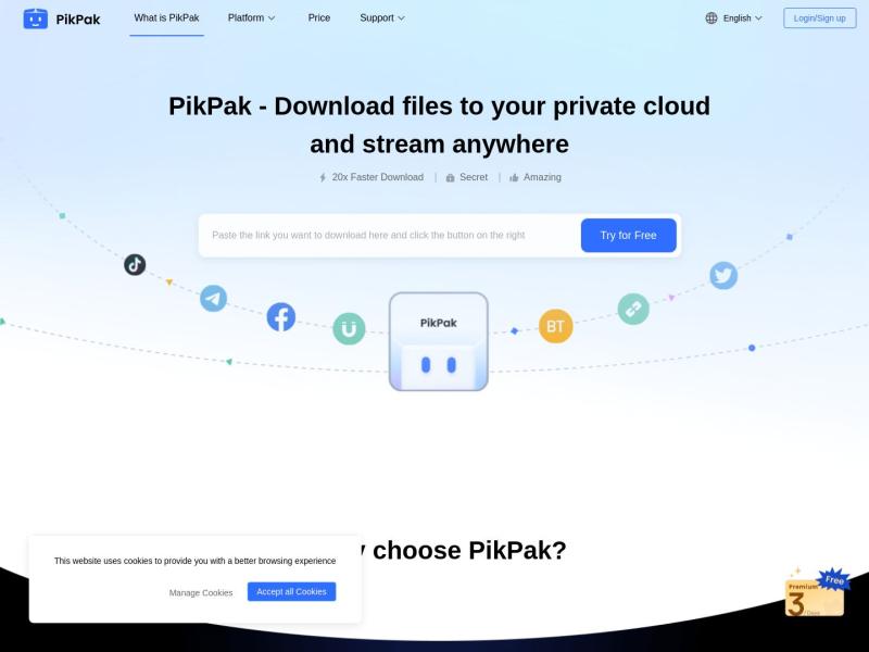 【PikPak】2023年09月25日网站截图