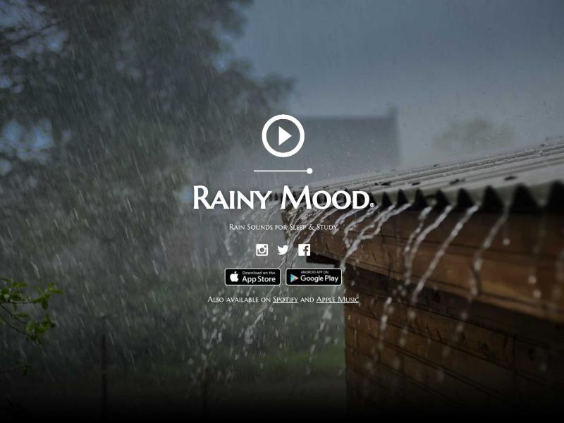 【Rainy Mood】2022年09月15日网站截图